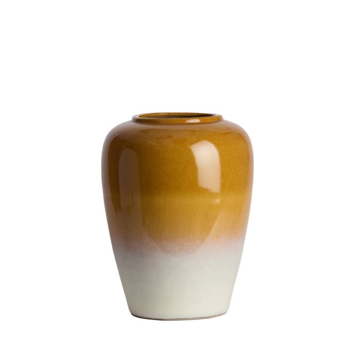 Light & Living Vaas Valeria Keramiek, 52cm - Oker/Crème - Rond