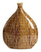 Light & Living Vaas Lorca Bamboe, 32cm - Bruin - Ovaal