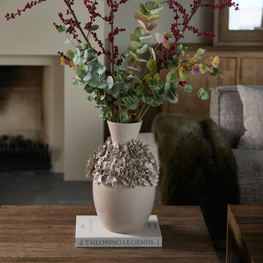 Rivièra Maison Vaas Blossom Keramiek, 45cm - Flax