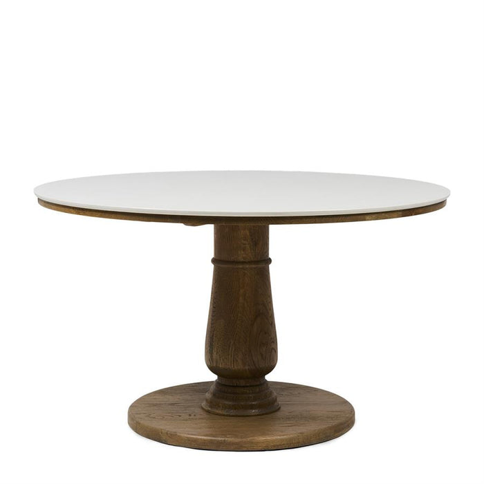 Rivièra Maison Ronde Eettafel Amalfi Marmer en eikenhout, 130cm - Bruin