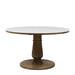 Rivièra Maison Ronde Eettafel Amalfi Marmer en eikenhout, 130cm - Bruin