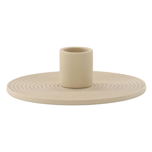Set van 2 - Nest of Nora Kandelaars - Kaarsenhouder - Beige