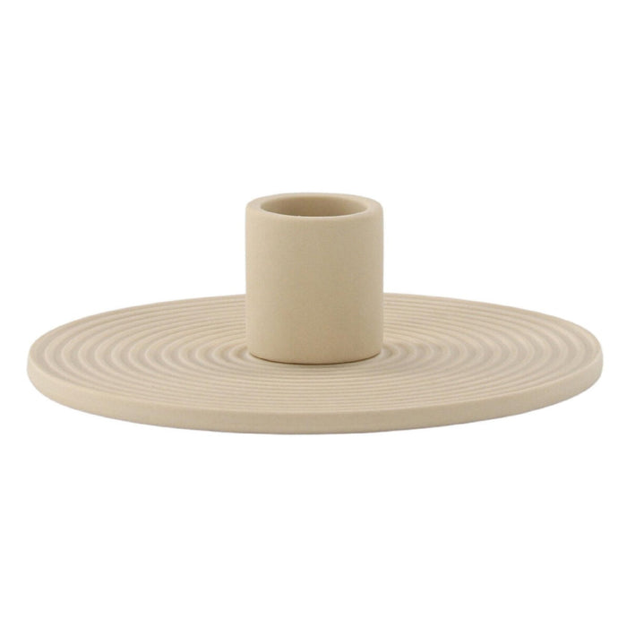 Set van 2 - Nest of Nora Kandelaars - Kaarsenhouder - Beige