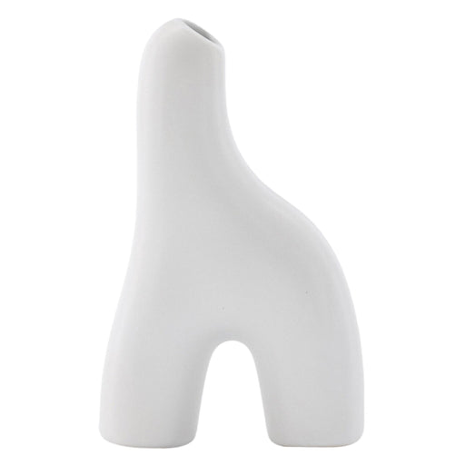Nest of Nora Keramische vaas - 16 cm - Wit