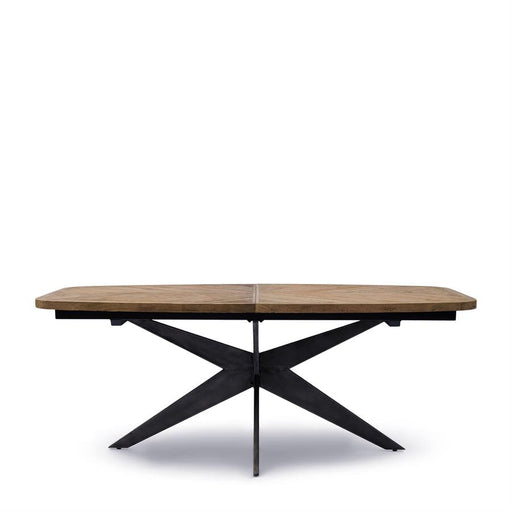 Rivièra Maison Uitschuifbare Eettafel Falcon Crest Eikenhout, 200/300 x 105cm - Naturel - Ovaal