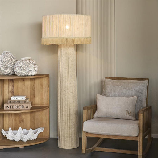 Rivièra Maison Vloerlamp Etiene Polyzijde, 160cm - Naturel - ThatLyfeStyle