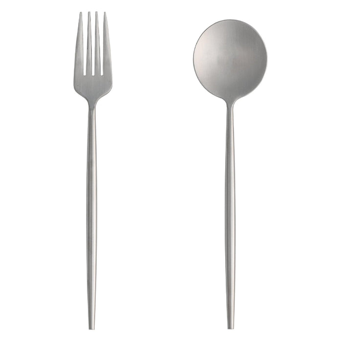 Nest of Nora Saladebestek set - RVS - Zilver