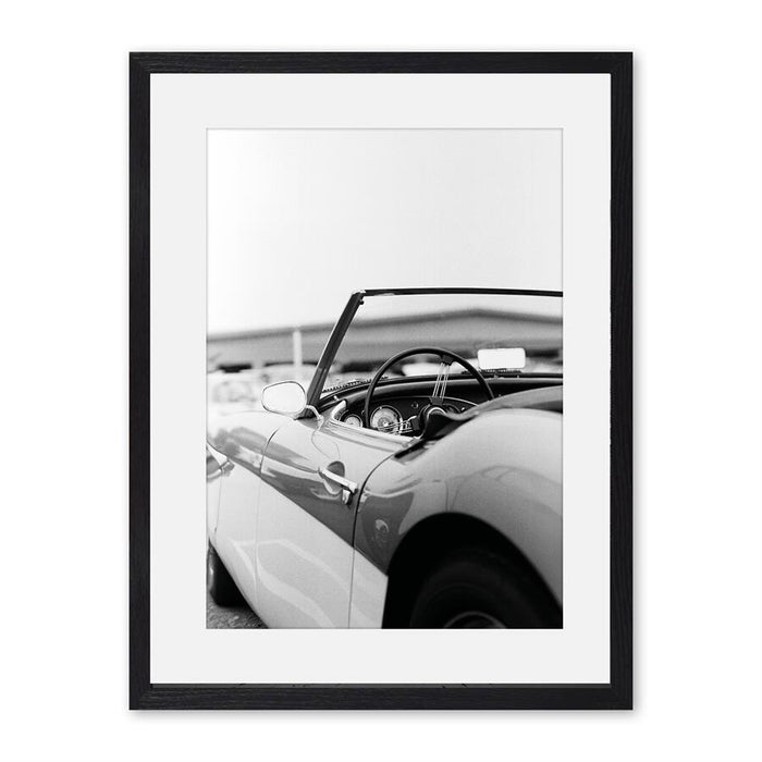 Rivièra Maison Wall Art Car View 80 x 60cm - Zwart