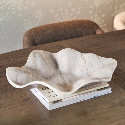 Rivièra Maison Schaal Ribani Marmer, 35 x 38cm - Naturel - ThatLyfeStyle