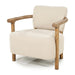 Rivièra Maison Fauteuil Glenn Herringbone Beige en essenhout - Naturel