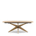 Rivièra Maison Uitschuifbare Deense Ovale Eettafel Portland Eikenhout, 200-300 x 105cm - Naturel - Ovaal