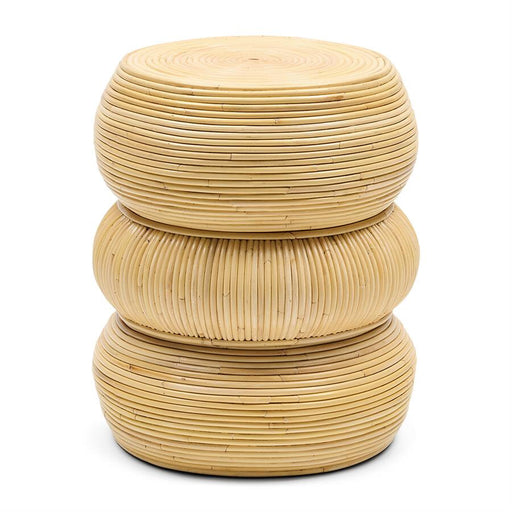 Rivièra Maison Ronde Bijzettafel Tarida Rattan, 40cm - Naturel