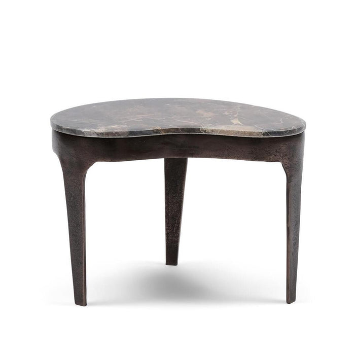 Rivièra Maison Organische Salontafel Torano Marmerlook, 51 x 39cm - Zwart