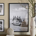 Rivièra Maison Wall Art Coastal Ride 125 x 85cm - Wit,Zwart
