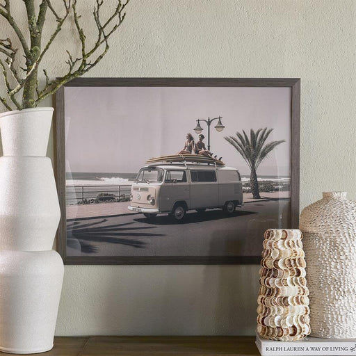 Rivièra Maison Wall Art Sunset Cruiser 85 x 65cm - Bruin - ThatLyfeStyle