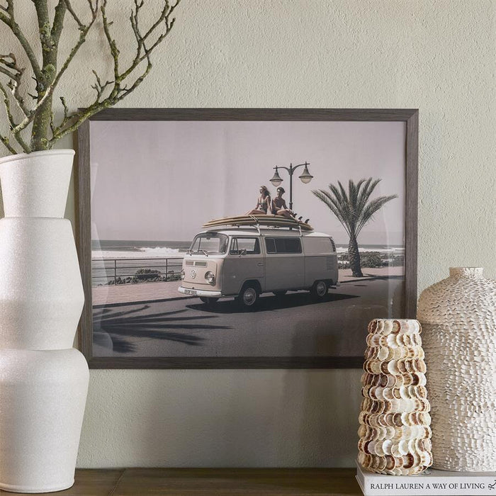 Rivièra Maison Wall Art Sunset Cruiser 85 x 65cm - Bruin