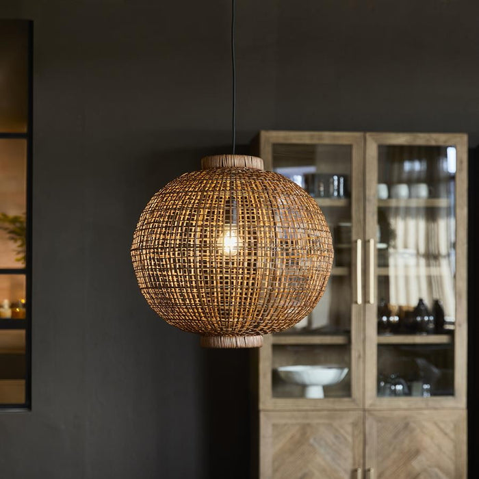 Rivièra Maison Hanglamp Ravello Rattan, Ø50cm - Naturel