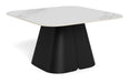 Bendt Salontafel Maryl Marmerlook, 80 x 80cm - Wit - Vierkant - ThatLyfeStyle