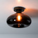 LifestyleFurn Plafondlamp Montrell Glas - Brons/Bruin