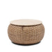 Rivièra Maison Ronde Salontafel Azoren Rattan & Marmer, Ø70cm - Naturel