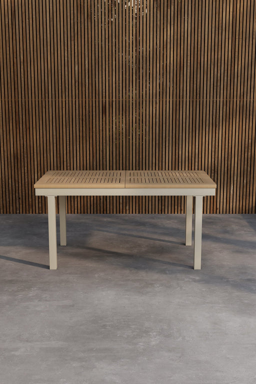 Nohr Tuintafel Taysha Teakhout, 160 x 90cm - Naturel - ThatLyfeStyle