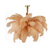 Light & Living Hanglamp Feather Ø80cm - Perzik