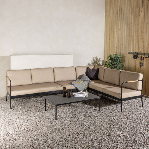 Nohr Loungeset Pamella Met bank en tafel - Zand - Vierkant - ThatLyfeStyle