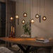 LifestyleFurn Hanglamp Kaylene 6+5-lamps - Zwart