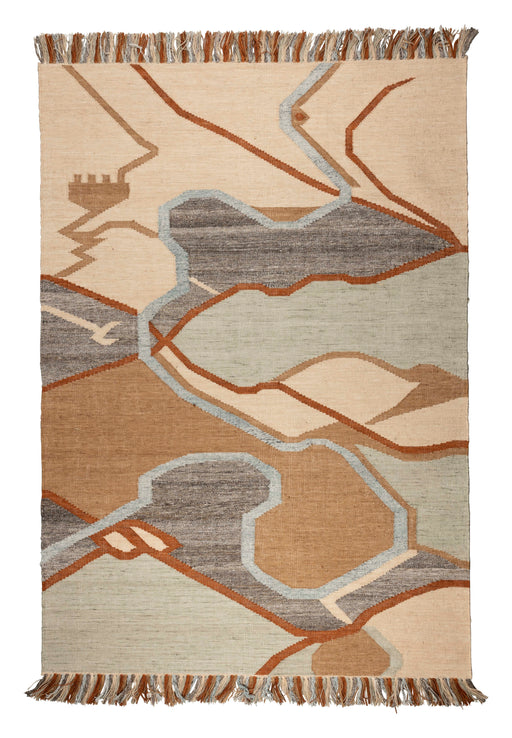 Zuiver Vloerkleed Saigon Gerecycled PET, 160 x 230cm - Bruin