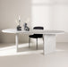 Nohr Organische Eettafel Jenea Betonlook MDF, 220 x 100cm - Wit
