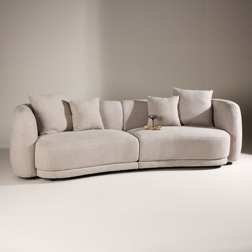 Nohr 3-zits Bank Macrina Bouclé, 268cm - Beige