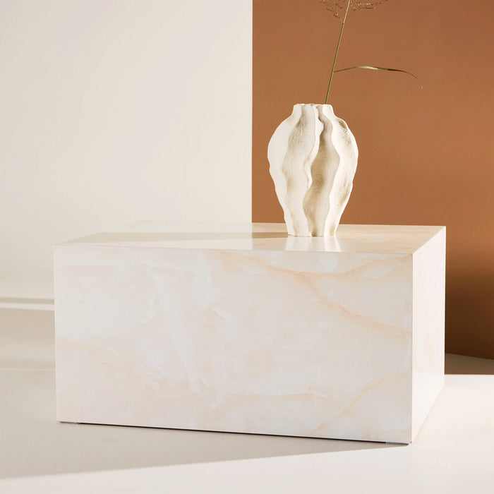 Nohr Salontafel Katiana Marmerlook, 80 x 60cm - Naturel