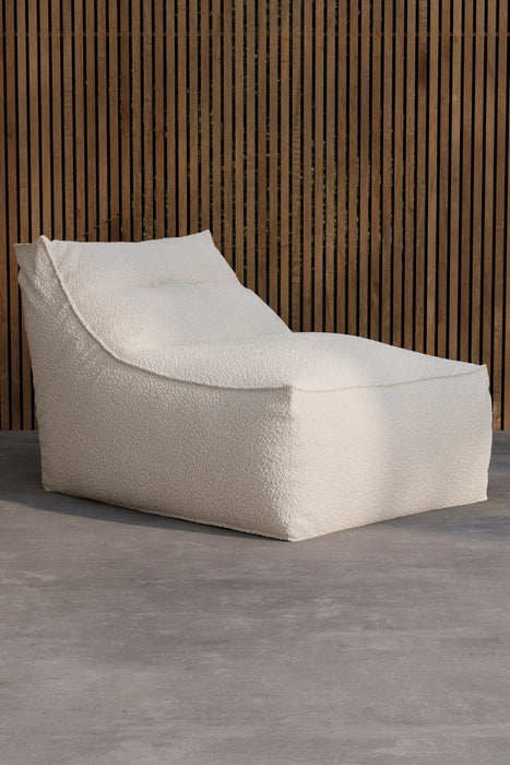 Nohr Loungestoel Carlson Bouclé - Wit - ThatLyfeStyle