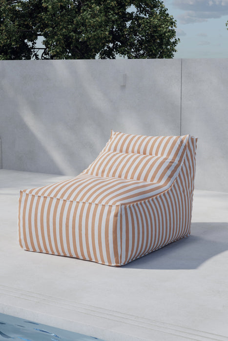 Nohr Outdoor Loungestoel Carlson - Peach Gestreept - ThatLyfeStyle