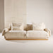 Nohr 3-zits Bank Lisa Linnenlook, 237cm - Beige
