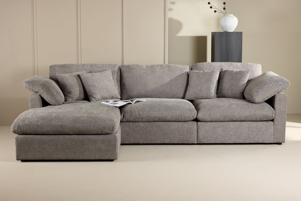 Nohr Loungebank Courteney 297cm - Donkergrijs