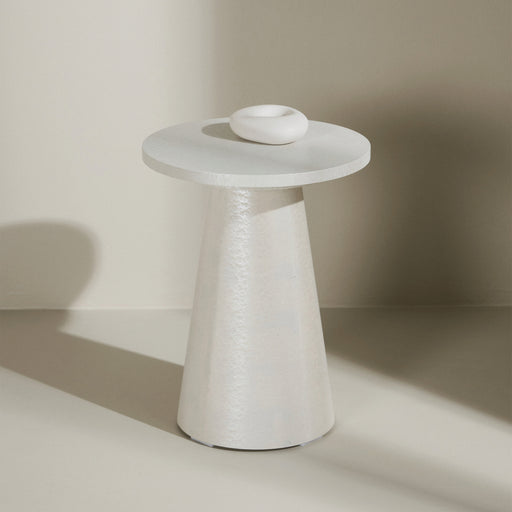 Nohr Ronde Bijzettafel Mikeisha 35cm - Glossy Wit