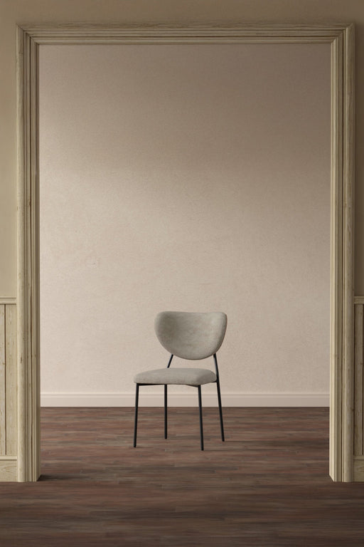 Nohr Eetkamerstoel Ryheem Velvet - Beige - ThatLyfeStyle