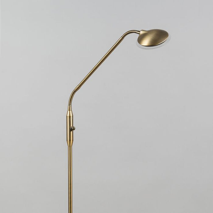 Moderne vloerlamp brons LED - Eva