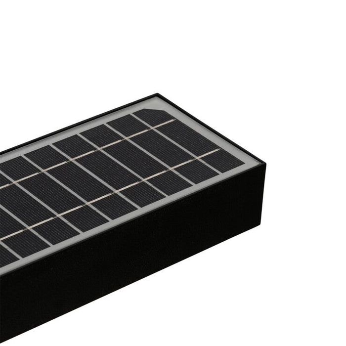 Buiten wandlamp zwart dimlicht sensor solar - Kayo