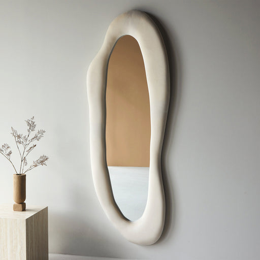 Nohr Organische Spiegel Anahita Velvet, 185 x 66cm - Beige - Passpiegel