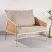 Nohr Fauteuil Lynden Linnenlook en touw - Beige