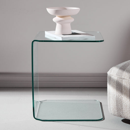 Nohr Laptoptafel Rockwell Glas, 45 x 45cm - Transparant - Vierkant - ThatLyfeStyle