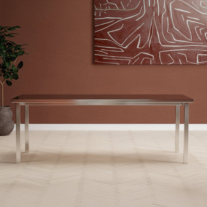 Nohr Eettafel Shontel RVS 210 x 95cm - Zilver - ThatLyfeStyle
