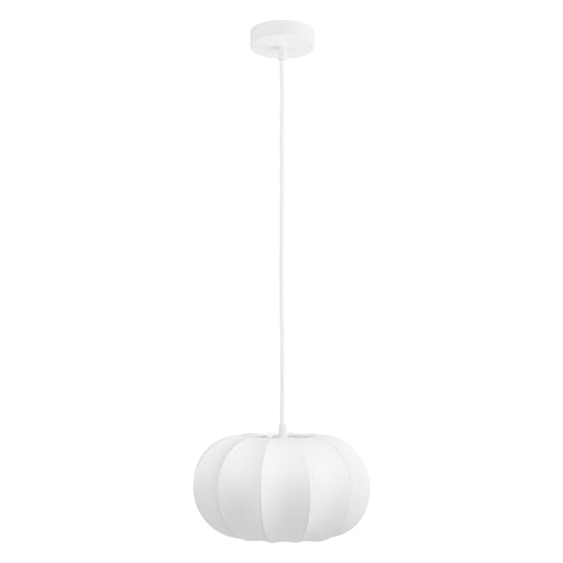 Nest of Nora Hanglamp Elina - Ø28 cm - Zijde en metaal - Plafondlamp - Wit