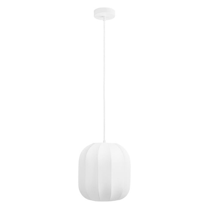 Nest of Nora Hanglamp Elina - Ø25 cm - Zijde en metaal - Plafondlamp - Wit