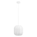 Nest of Nora Hanglamp Elina - Ø25 cm - Zijde en metaal - Plafondlamp - Wit