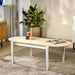 BASE Ovale Salontafel Devoris Mangohout, 120 x 60cm - Naturel/Wit - Ovaal