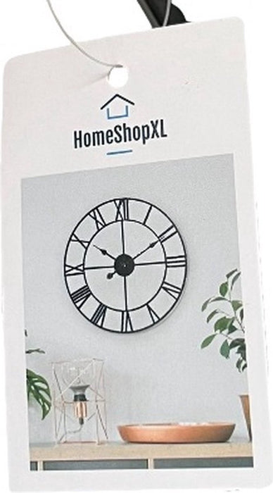 HSXL - 60cm Grote Stille Wandklok Landelijk en Industrieel - ThatLyfeStyle