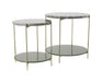 Light & Living Bijzettafel Besut Set van 2 stuks - Groen - Rond